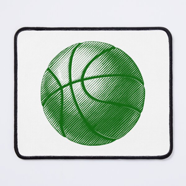 Item preview, Dark Green Basketball Line Art Illustration designed and sold by pattern-archive.