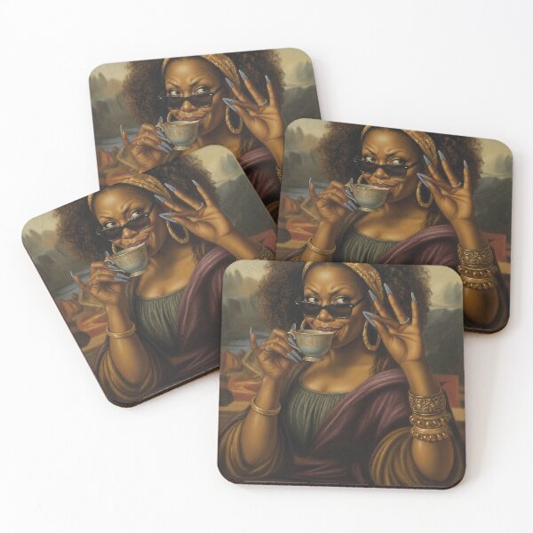 Item preview, Funny Mona Lisa Tea Portrait designed and sold by EatPrayLive.