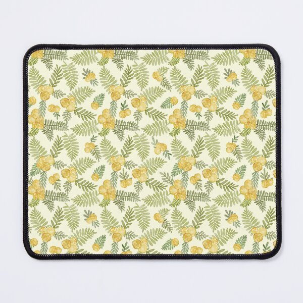 Item preview, Australian Golden Wattle Watercolor Botanical Floral Vintage Yellow designed and sold by Sketchbook Designs.