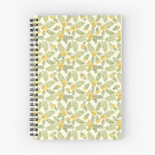 Item preview, Australian Golden Wattle Watercolor Botanical Floral Vintage Yellow  designed and sold by Sketchbook Designs.
