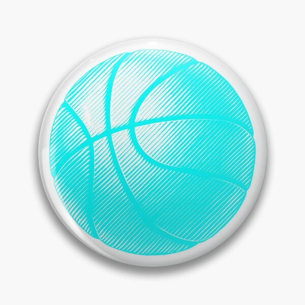 Item preview, Cyan Basketball Line Art Illustration designed and sold by pattern-archive.