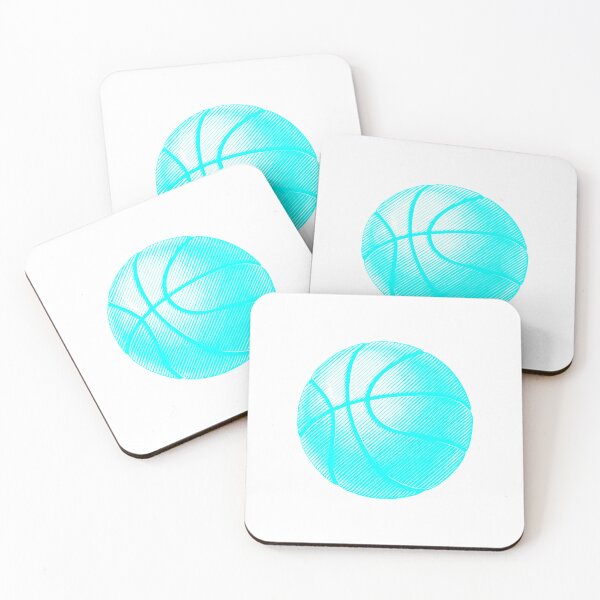 Item preview, Cyan Basketball Line Art Illustration designed and sold by pattern-archive.