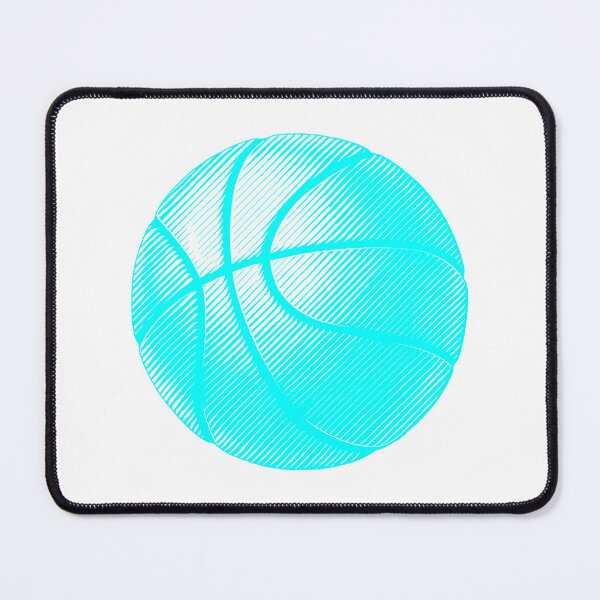 Item preview, Cyan Basketball Line Art Illustration designed and sold by pattern-archive.