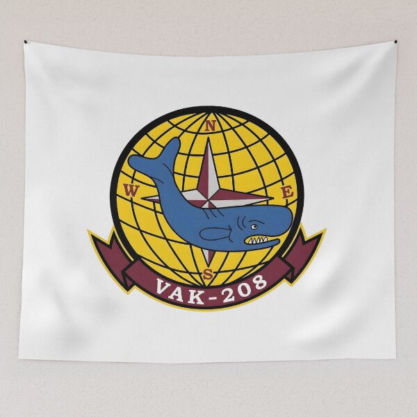 Item preview, US Navy VAK-208 "Jockeys" Tactical Aerial Refueling Squadron Patch designed and sold by CharlieDesings.