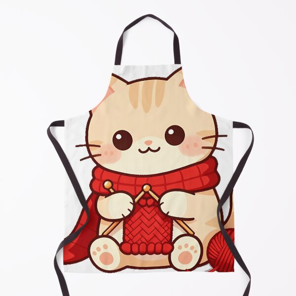 Item preview, Knitting Cat with Yarn designed and sold by pumsquare.