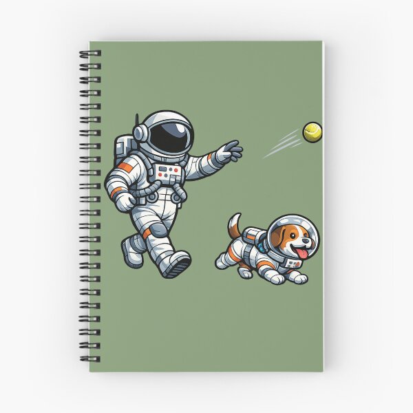 Item preview, Astronaut Playing Fetch designed and sold by BROHLine Studio.