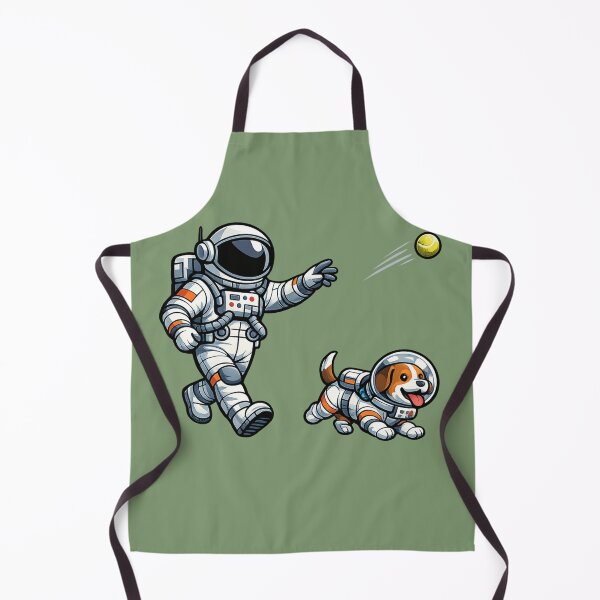 Item preview, Astronaut Playing Fetch designed and sold by BROHLine Studio.