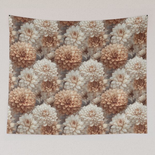 Item preview, Beautiful Dahlias Flower  - Flower Bouquet Pattern  - Holiday Gift Sets designed and sold by RoyalStarsPatts.