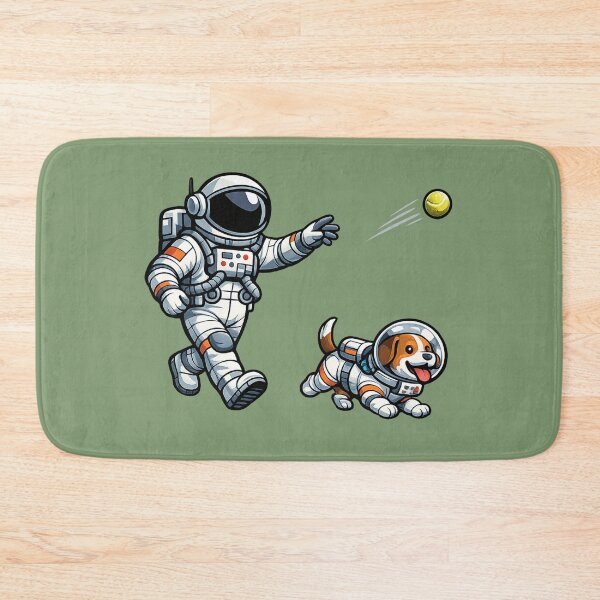 Item preview, Astronaut Playing Fetch designed and sold by BROHLine Studio.