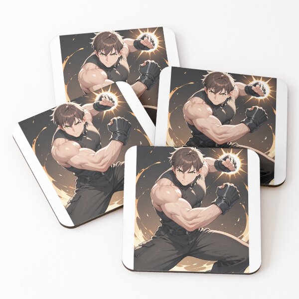 Item preview, Manga - Muscular Fictional Character, Luminous Aura and Martial Power designed and sold by AnimeShin.