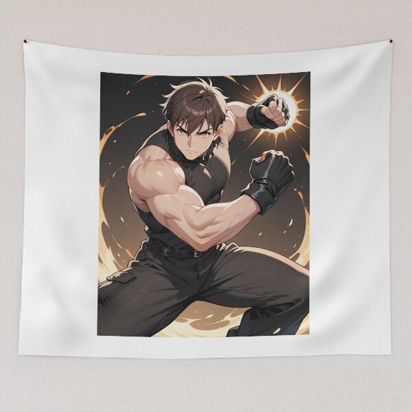 Item preview, Manga - Muscular Fictional Character, Luminous Aura and Martial Power designed and sold by AnimeShin.