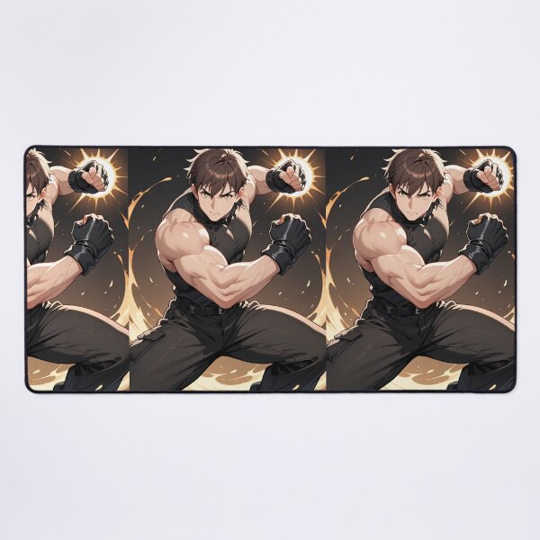 Item preview, Manga - Muscular Fictional Character, Luminous Aura and Martial Power designed and sold by AnimeShin.