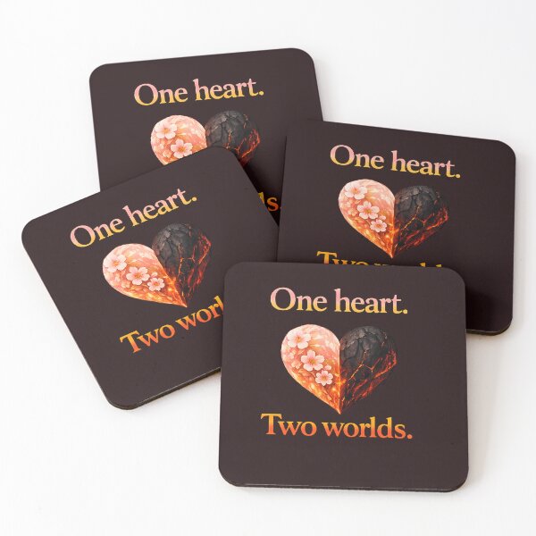 Item preview, One heart. Two worlds. designed and sold by MaxDreamsArt.
