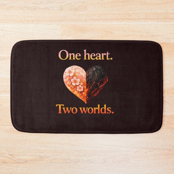 Item preview, One heart. Two worlds. designed and sold by MaxDreamsArt.