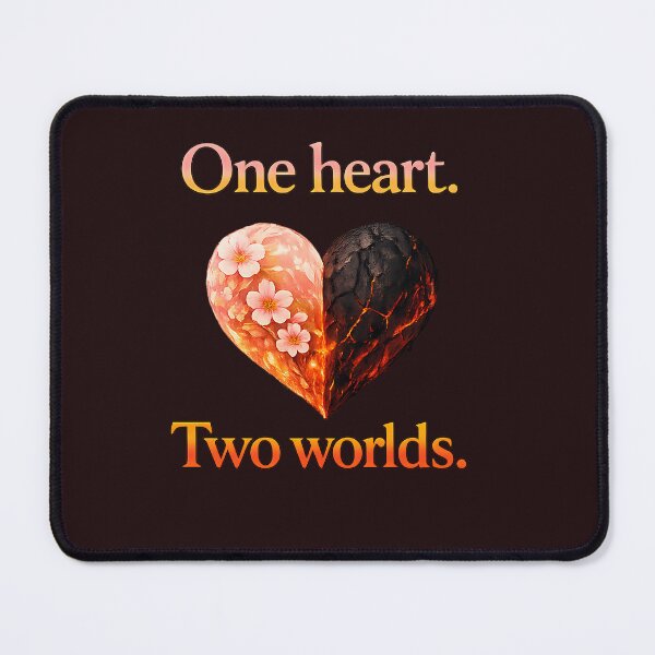 Item preview, One heart. Two worlds. designed and sold by MaxDreamsArt.