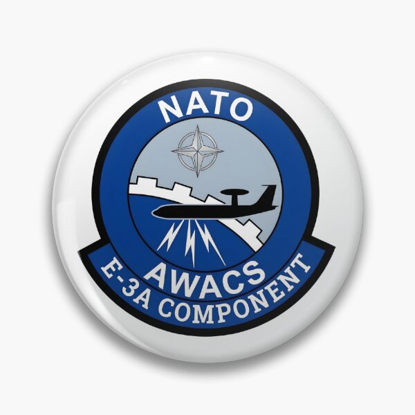 Item preview, NATO AWACS E-3A Component Tactical Military Patch designed and sold by CharlieDesings.