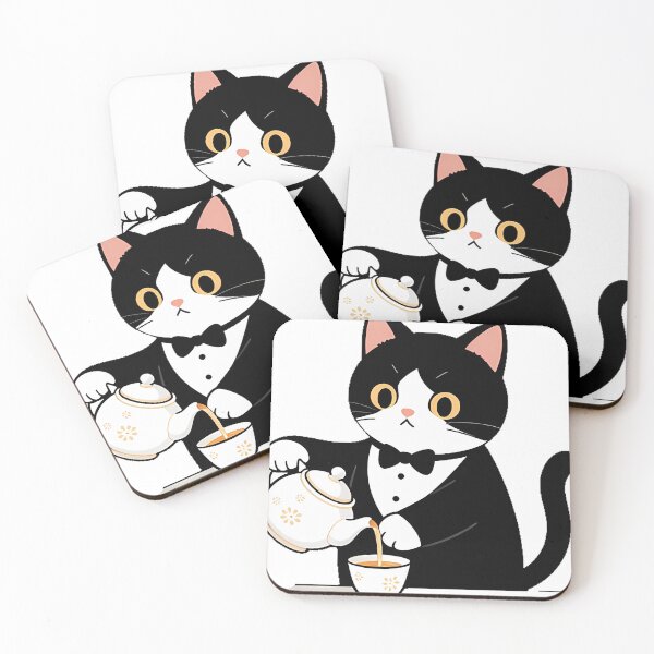 Item preview, Tea Shop Cat Pouring Tea designed and sold by pumsquare.