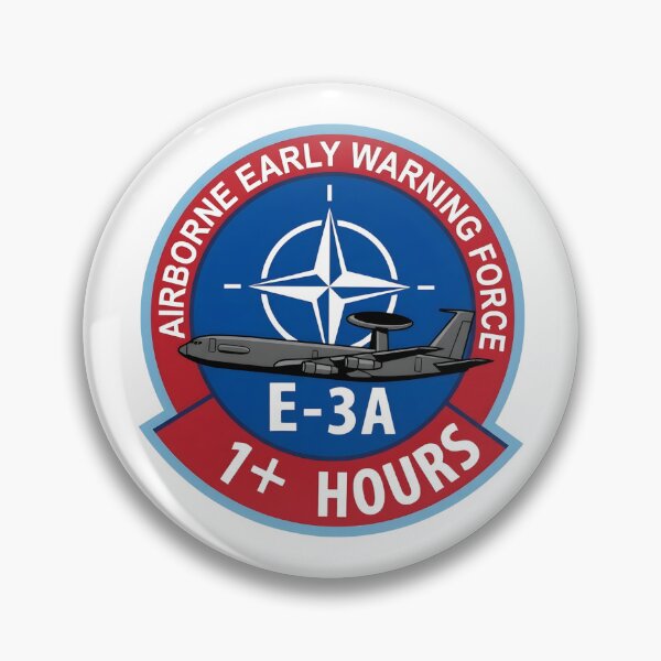 Item preview, NATO Airborne Early Warning Force E-3A "1+ Hours" Flight Milestone Patch designed and sold by CharlieDesings.