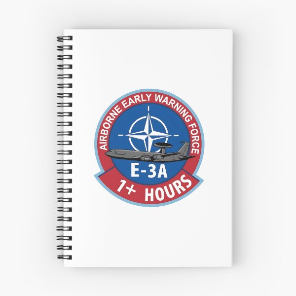 Item preview, NATO Airborne Early Warning Force E-3A "1+ Hours" Flight Milestone Patch designed and sold by CharlieDesings.