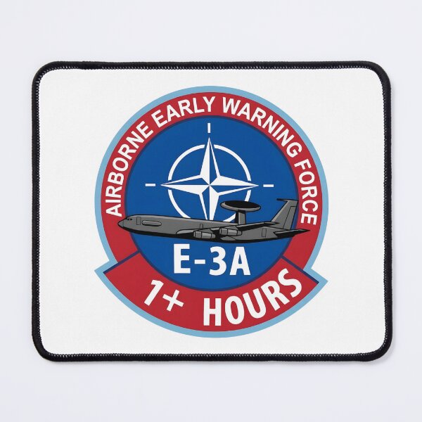 Item preview, NATO Airborne Early Warning Force E-3A "1+ Hours" Flight Milestone Patch designed and sold by CharlieDesings.