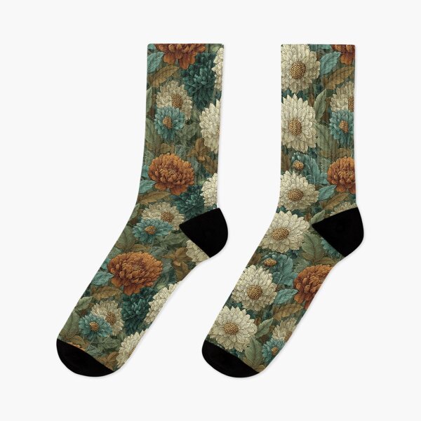Item preview, Elegant Dahlias - Hawaiian Flower Pattern  - Housewarming Gift Ideas designed and sold by RoyalStarsPatts.