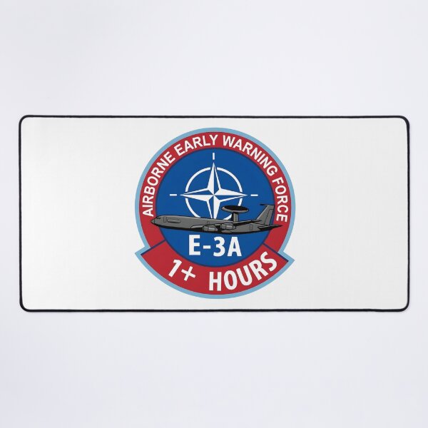 Item preview, NATO Airborne Early Warning Force E-3A "1+ Hours" Flight Milestone Patch designed and sold by CharlieDesings.