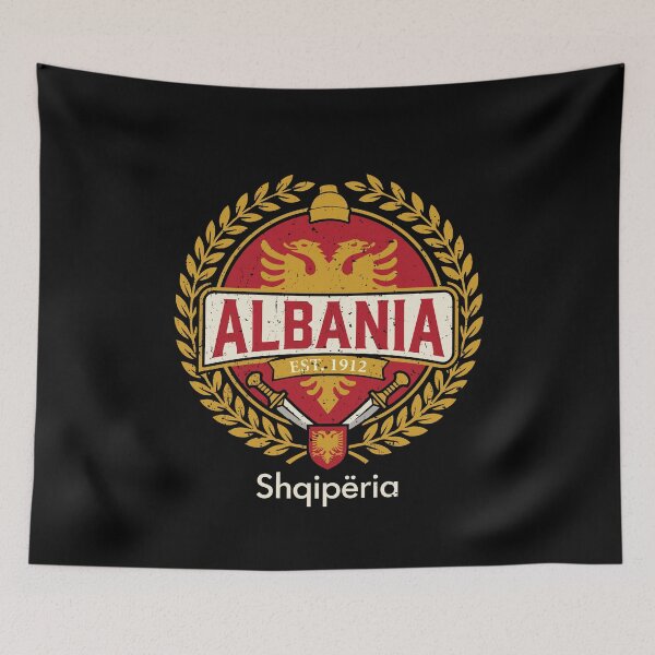 Item preview, Albania Shqiperia Est 1912 Eagle Crest designed and sold by crouchingpixel.