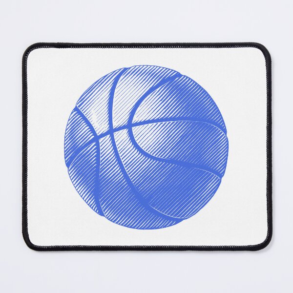 Item preview, Royal Blue Basketball Line Art Illustration designed and sold by pattern-archive.