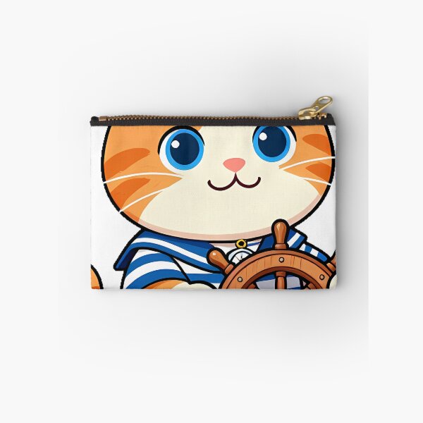 Item preview, Sailor Cat with Ship Wheel designed and sold by pumsquare.