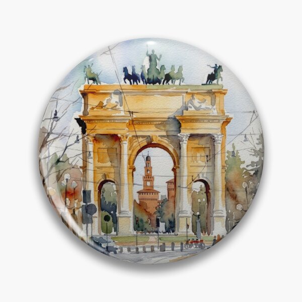 Item preview, Arco della Pace Milán Acuarela designed and sold by caracatita75.