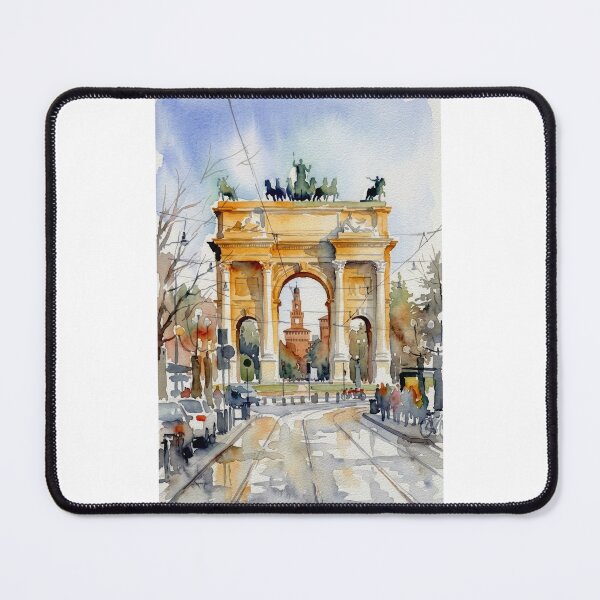 Item preview, Arco della Pace Milan Watercolor designed and sold by caracatita75.