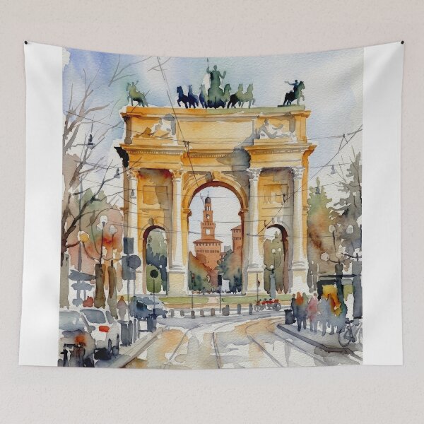 Item preview, Arco della Pace Milán Acuarela designed and sold by caracatita75.