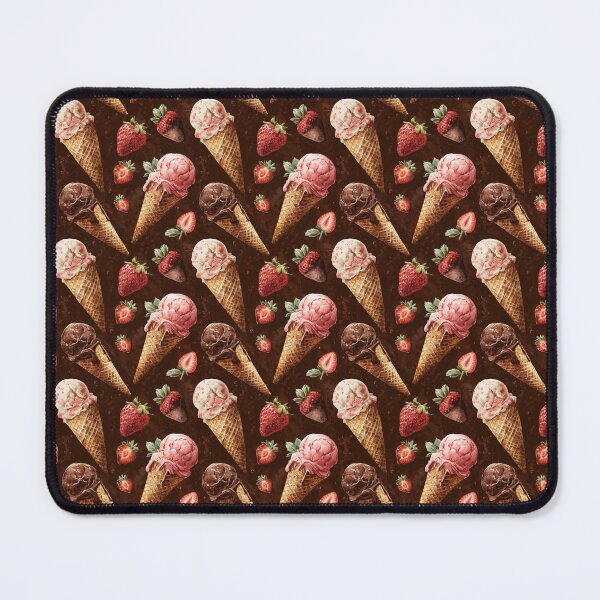 Item preview, Strawberry and Chocolate Ice Cream Pattern designed and sold by LouieVanille.