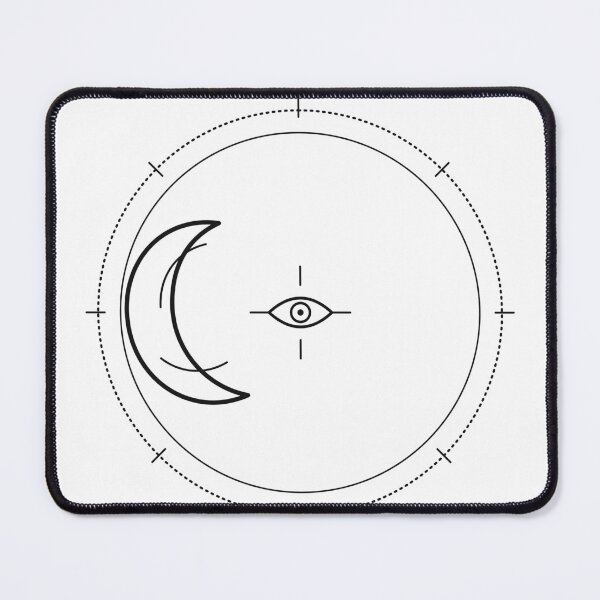 Item preview, Celestial Hand and Crescent Moon – Vintage Mystical Line Art designed and sold by WORN.THOUGHTS.