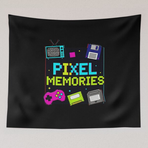 Item preview, Pixel Memories Retro Technology 80s 90s Nostalgia Design designed and sold by PixelBlob.