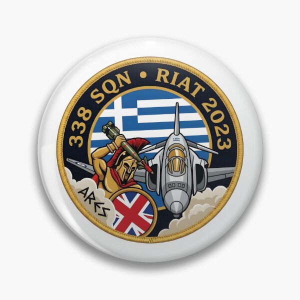 Item preview, Hellenic Air Force 338 Squadron RIAT 2023 "Ares" Commemorative Patch designed and sold by CharlieDesings.