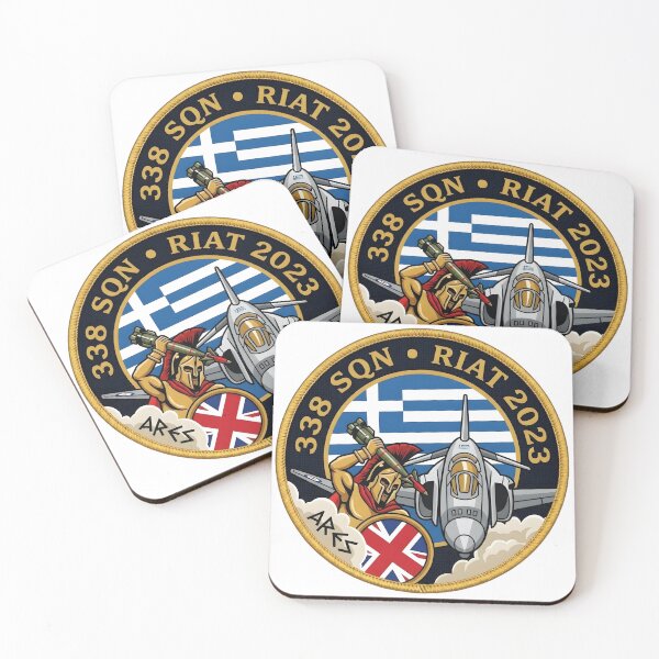 Item preview, Hellenic Air Force 338 Squadron RIAT 2023 "Ares" Commemorative Patch designed and sold by CharlieDesings.