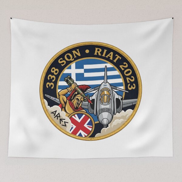 Item preview, Hellenic Air Force 338 Squadron RIAT 2023 "Ares" Commemorative Patch designed and sold by CharlieDesings.