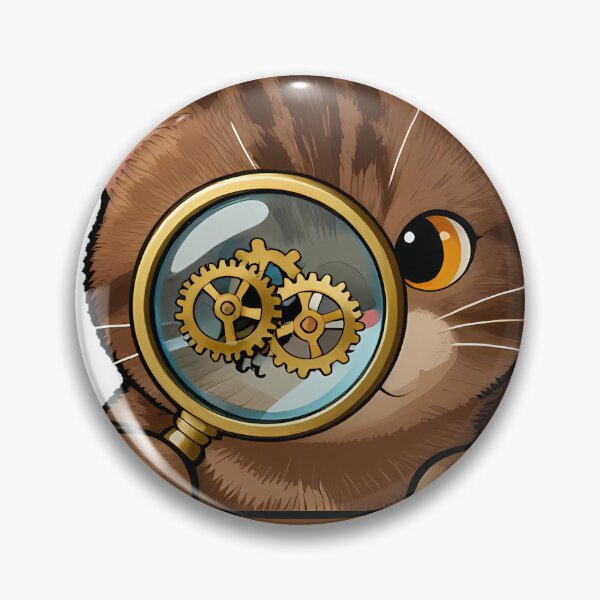 Item preview, Clockmaker Cat with Gears designed and sold by pumsquare.