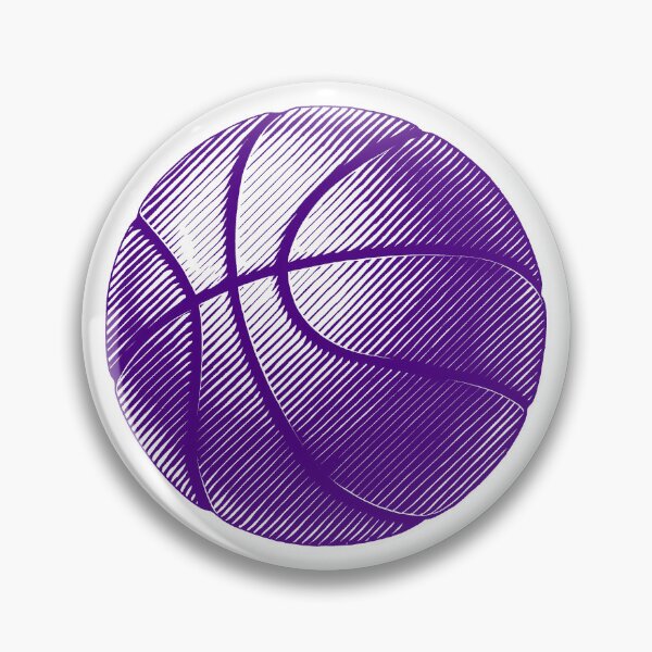 Item preview, Dark Purple Basketball Line Art Illustration designed and sold by pattern-archive.