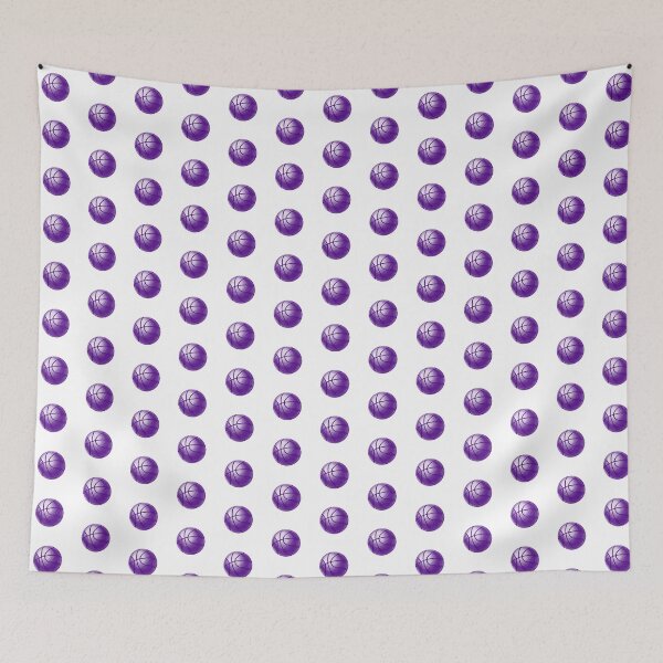 Item preview, Dark Purple Basketball Line Art Illustration designed and sold by pattern-archive.