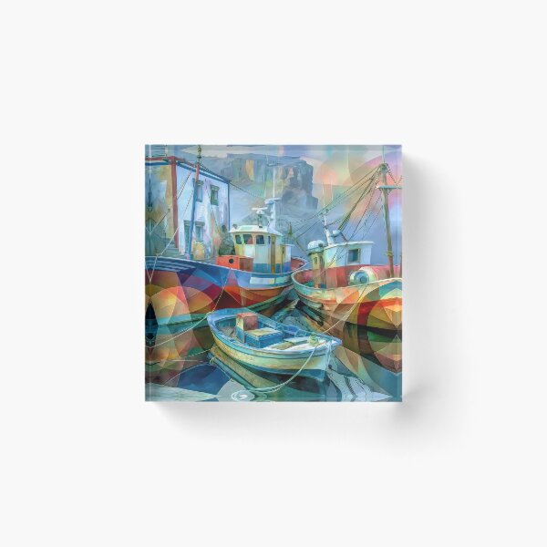 Item preview, Gran Canaria fishing boats  designed and sold by Brian Tarr.