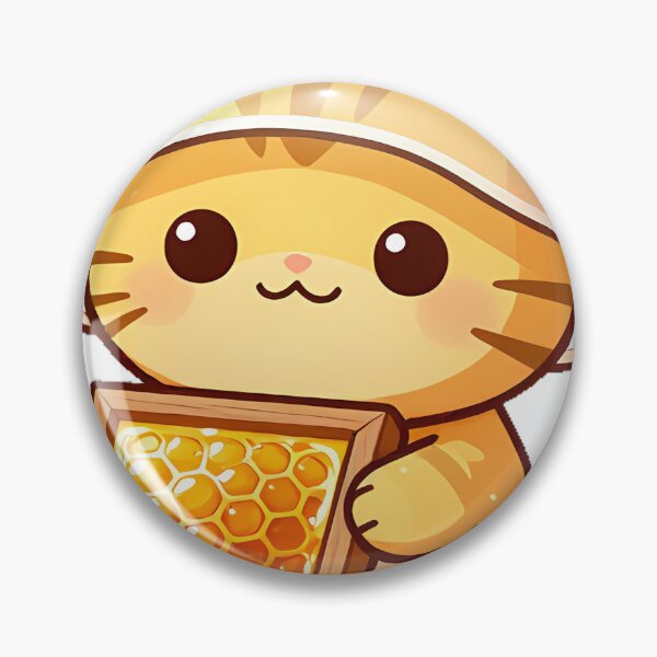 Item preview, Beekeeper Cat with Honeycomb designed and sold by pumsquare.