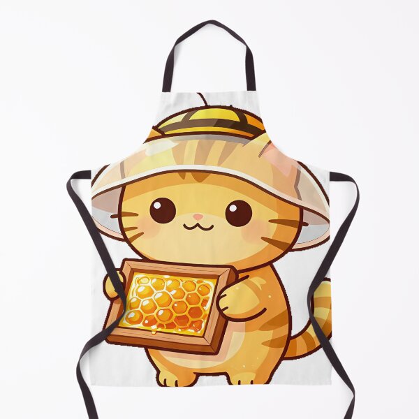 Item preview, Beekeeper Cat with Honeycomb designed and sold by pumsquare.