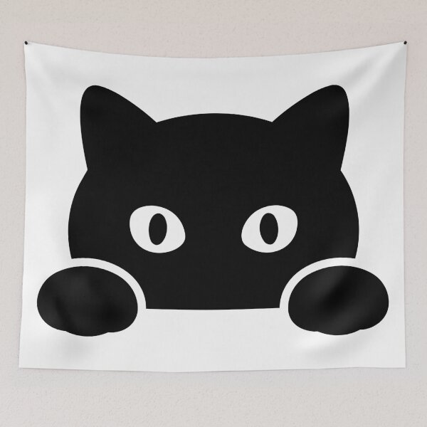 Item preview, Peek-a-Boo Cat designed and sold by SpaceformStudio.