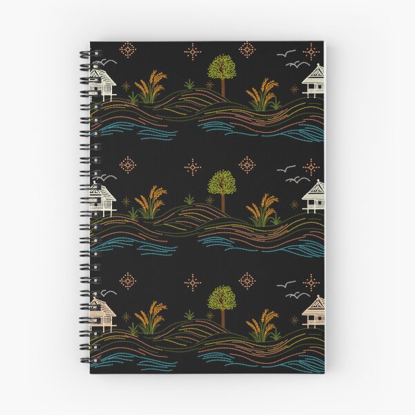 Item preview, Rice Field and Farm Hut, Rutal Landscape Inspired by Traditional Isan Folk Art Classic T-Shirt designed and sold by Lannanun.