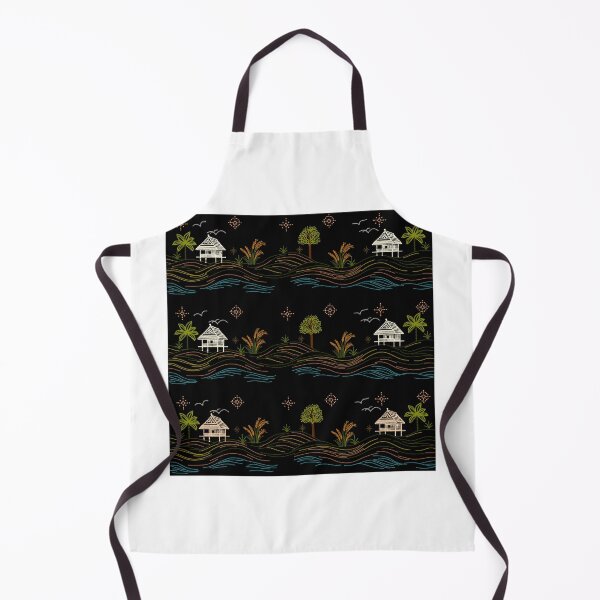 Item preview, Rice Field and Farm Hut, Rutal Landscape Inspired by Traditional Isan Folk Art Classic T-Shirt designed and sold by Lannanun.