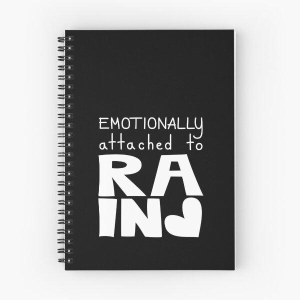 Item preview, Emotionally Attached To Rain, Rain Lover Quote designed and sold by Mooi Studio.
