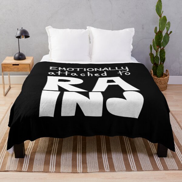 Item preview, Emotionally Attached To Rain, Rain Lover Quote designed and sold by Mooi Studio.