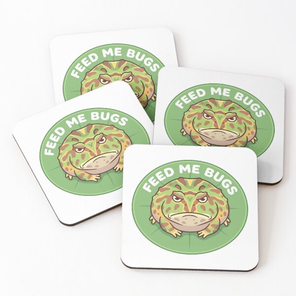 Item preview, Feed Me Bugs Pacman Frog Kawaii Lily Pad designed and sold by Arc2020.